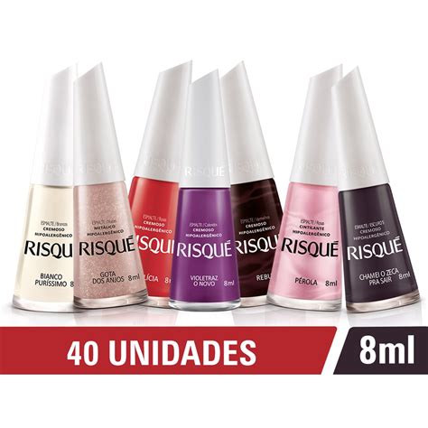 Kit Esmaltes Risque Manicure Profissional Atacado Escolha A Cor