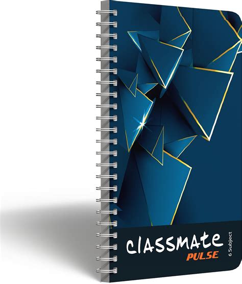 Classmate Pulse 6 Subject Spiral Notebook Pack Of 1 Single Line