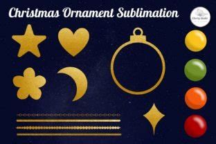 Gold Christmas Ornament Sublimation Graphic By Chorry Studio Creative