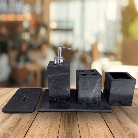 Luxurious Black Marble Bathroom Set – Le Home Decor Studio