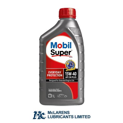 Mobil Super Everyday Protection W Mclarens Lubricants Limited