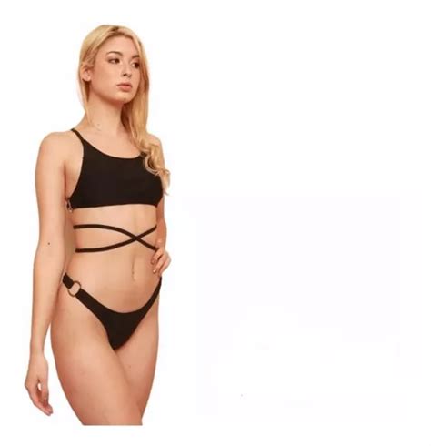 Malla Bikini Mujer Top Y Colaless Ailyke Trajes De Baño