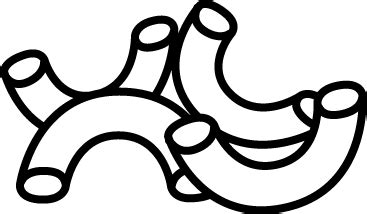 Elbow Macaroni Coloring Page