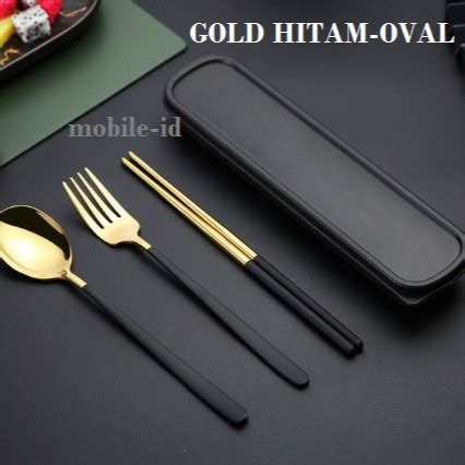 Jual Cutlery Set Alat Makan Korea Stainless Steel Box Sendok Garpu