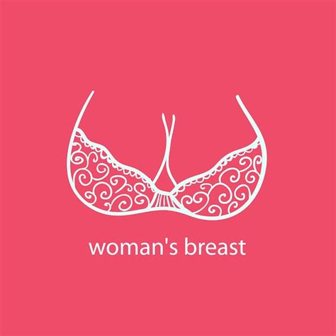 Premium Vector Woman S Breast Icon Logoboobs Icon Love Adult Content Sex Shop Bra And Boobs