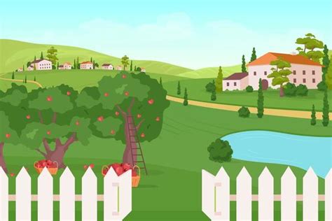 Village Background Vector Art, Icons, and Graphics for Free Download