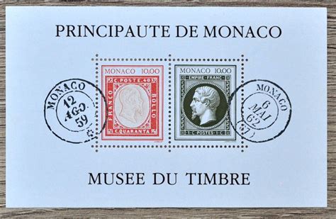 Timbre De Monaco Bloc Feuillet Nbf Neuf Mestimbres Fr