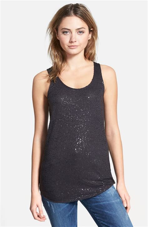 Velvet Sequin Tank Nordstrom