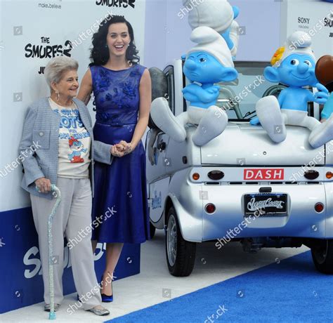 Singer Actress Katy Perry Voice Smurfette Editorial Stock Photo Stock