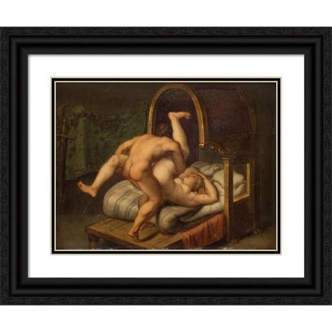 Agostino Carracci 24x19 Black Ornate Framed Double Matted Museum Art