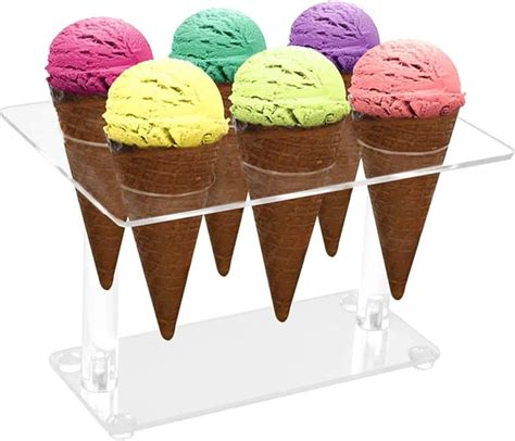 Amazon Ailelan Cone Holder Clear Acrylic Ice Cream Cone Holder