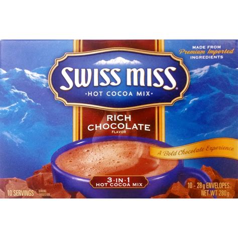 Swiss Miss Hot Cocoa Mix Rich Chocolate Flavor Packs G Gtplaza Inc
