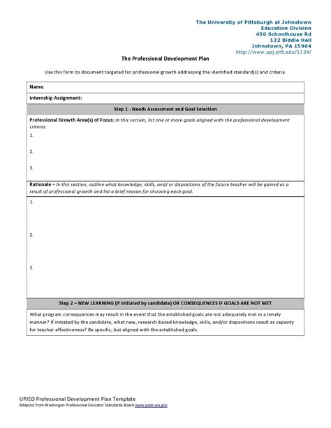 50 Professional Development Plan Templates (Free) ᐅ
