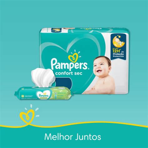 Kit Fralda Pampers Confort Sec Super Tamanho G 120 Unidades Em Promoção