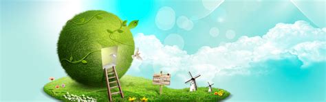 Green Earth Environment Theme Poster Background Green Earth