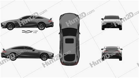 Mercedes Benz Amg Gt63 S 4 Türig Coupe 2019 Blueprint In Png Download