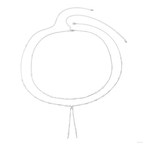 Hip Hop Double Layer Rhinestone Body Jewelry Beach Bikini Accessories For Women Girls Waist