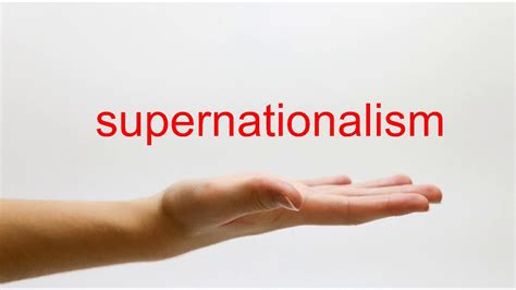 How to Pronounce supernationalism - American English - YouTube