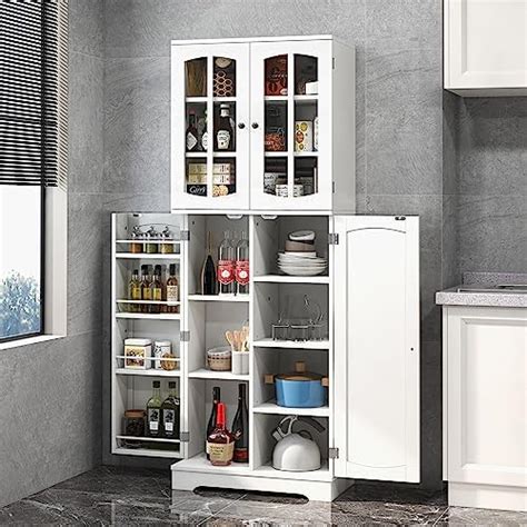 Amazon Botlog Kitchen Pantry Storage Cabinet Tall Pantry