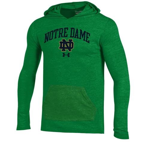 Under Armour Notre Dame Fighting Irish Kelly Green Tri Blend Pullover