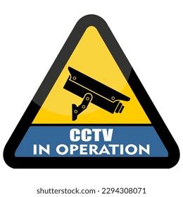 Security Camera Warning Sign Sticker Vector Stock Vector (Royalty Free ...