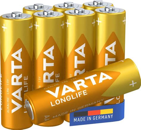 Varta 4106101328 Longlife Batteria Alcalina Stilo AA LR06 Confezione