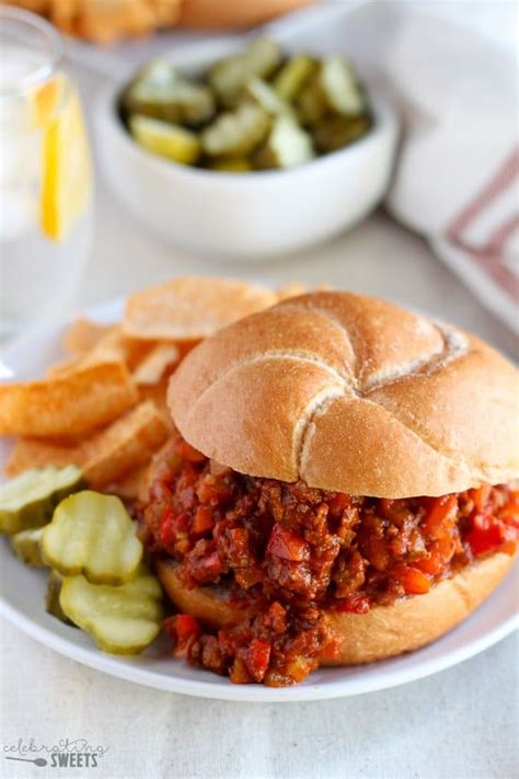 Healthy Sloppy Joes made with lean ground beef and hidden veggies. A