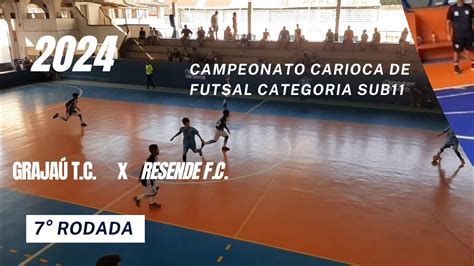 CAMPEONATO CARIOCA DE FUTSAL 2024 7 RODADA GRAJAÚ T C X RESENDE F C