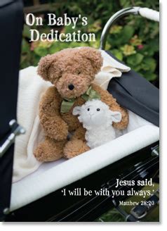 On Babys Dedication Card Church Occasions Greetings Cards