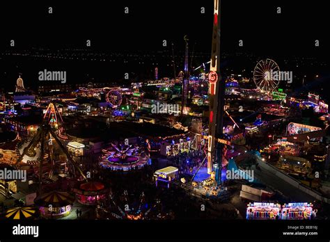 Photograph Of Hull Fair At Night Taken From A Big Wheel Looking Down