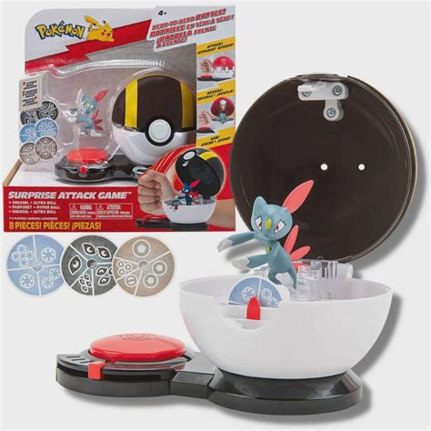 Boneco Pokemon Sneasel Pokebola Figura Ataque Surpresa Submarino