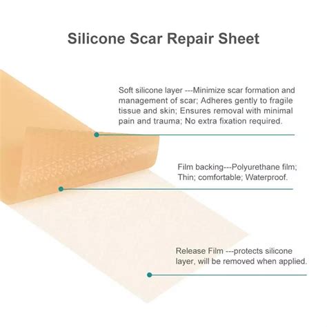 OEM Accept Medical Silicon Patch Remove Silicone Gel Sheet Silicone