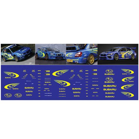 ดคอลนำ Subaru wrx wrc ซบาร หมกรองขาว ตดโมเดล ตดไดทกส ตดรถ Hot Wheels Majorette Tomica
