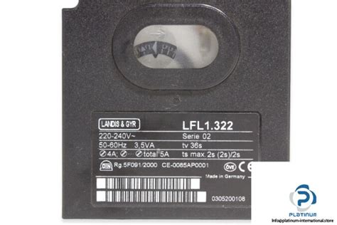 Landis Gyr Lfl Gas Burner Controller Platinum International