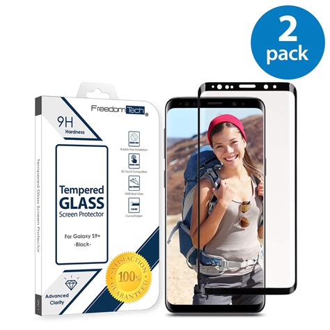 2x Samsung Galaxy S9 Plus Screen Protector Glass Film Full Cover 3d Curved Case Friendly Screen