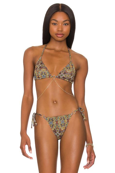 Bananhot Chain Bikini Top In Brown REVOLVE