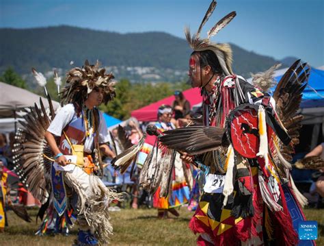 Highlights of Squamish Nation Youth Pow Wow in Vancouver-Xinhua