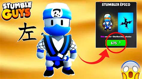 Como Obtener La Nueva Oferta De Stumble Guys Ninja Epico Shiro Youtube