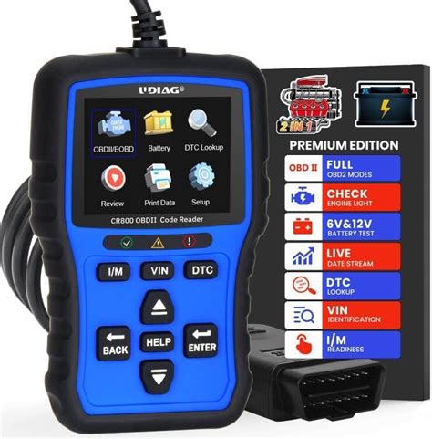 Amazon UDIAG CR800 OBD2 Scanner Battery Tester 2 In 1 OBD2