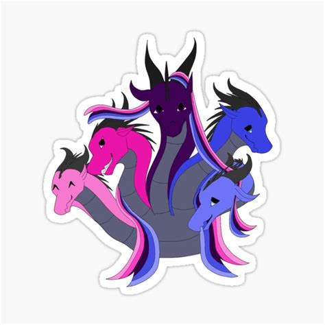 Omnisexual Pride Dragon Hydra Sticker For Sale By Duskfall Redbubble