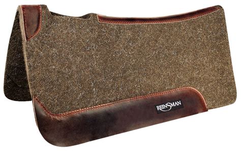 Reinsman Dark Brown Wool Felt Contoured Saddle Pad Jeffers