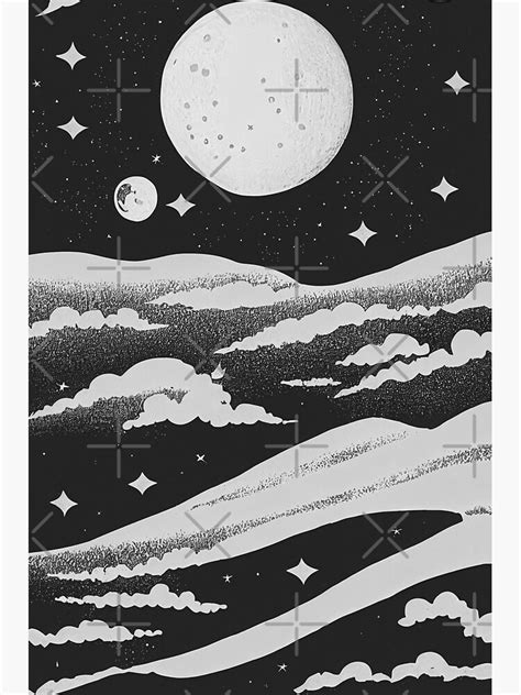 Space Poster Moon Printable Wall Art Sticker For Sale By Mg S