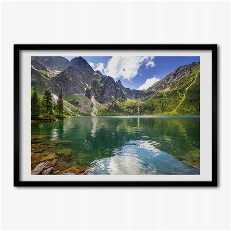 Wiszący obraz z ramką MDF Morskie oko Tatry 70x50 omdf 70x50 54050852