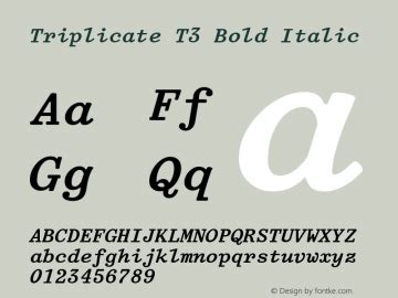 Triplicate T3 Font,Triplicate T3 Bold Italic Font,TriplicateT3-BoldItalic Font|Triplicate T3 ...