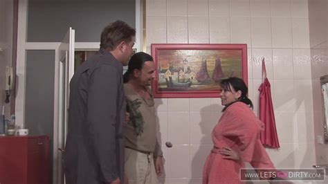 Sexy Black Haired Milf With An Attractive Body Sucks Hard Cock And Gets Fucked