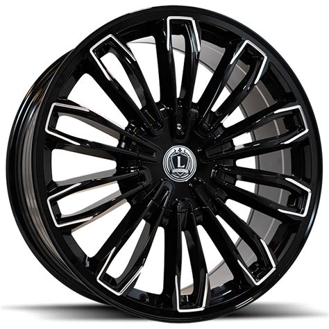 Luxxx Alloys Wheels Lux Gloss Black Milled Rims Lux