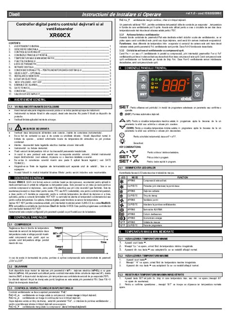 Pdf Manual Xr60cx Dixell 1