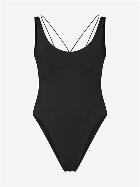 Jacquemus One Piece Swimsuit In Black Lyst