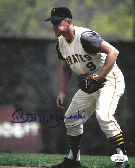 Autographed Bill Mazeroski X Pittsburgh Pirates Photo Jsa Witnessed