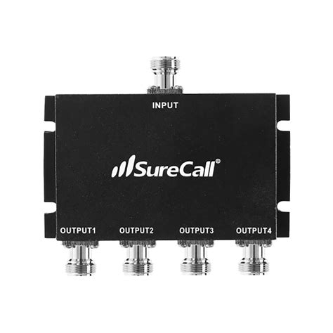 Surecall Full Band Bi Directional 4 Way Splitter The Home Depot Canada